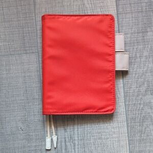 Hobonichi A6 Techo Cover In Cinnamon Apple Red beige